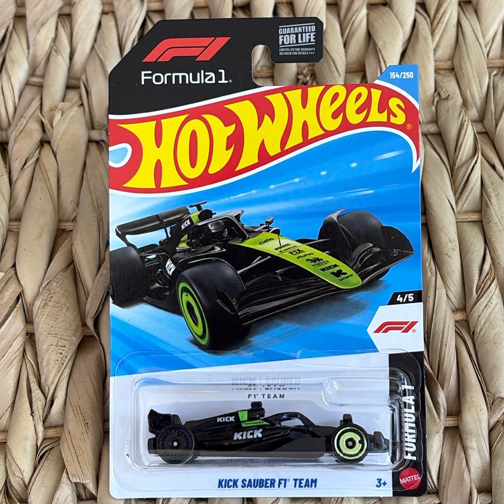 Kick Sauber F1 Team DieCast Car Black Neon Green Hot Wheels Formula One 1 🆕 2026